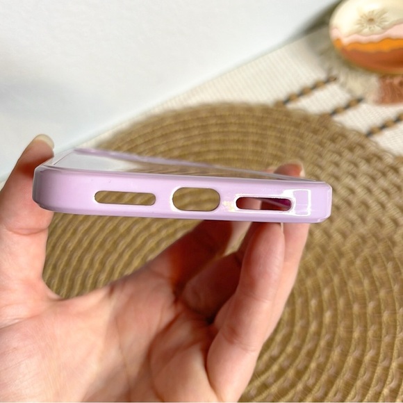IPhone 11 Heart Print Purple Phone Case - Picture 5 of 5